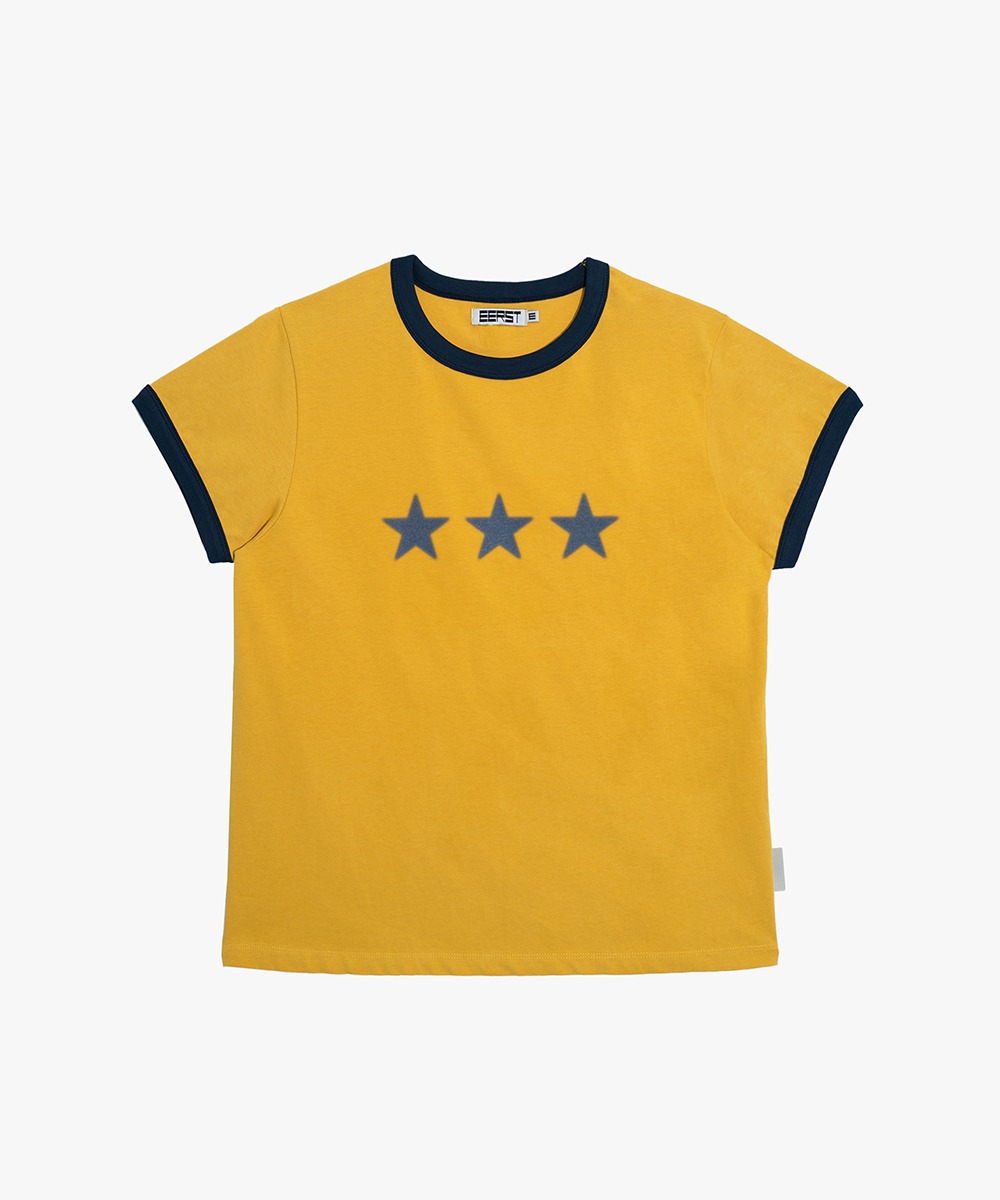EERST이어스트 Star Ringer T-shirt [Mustard]