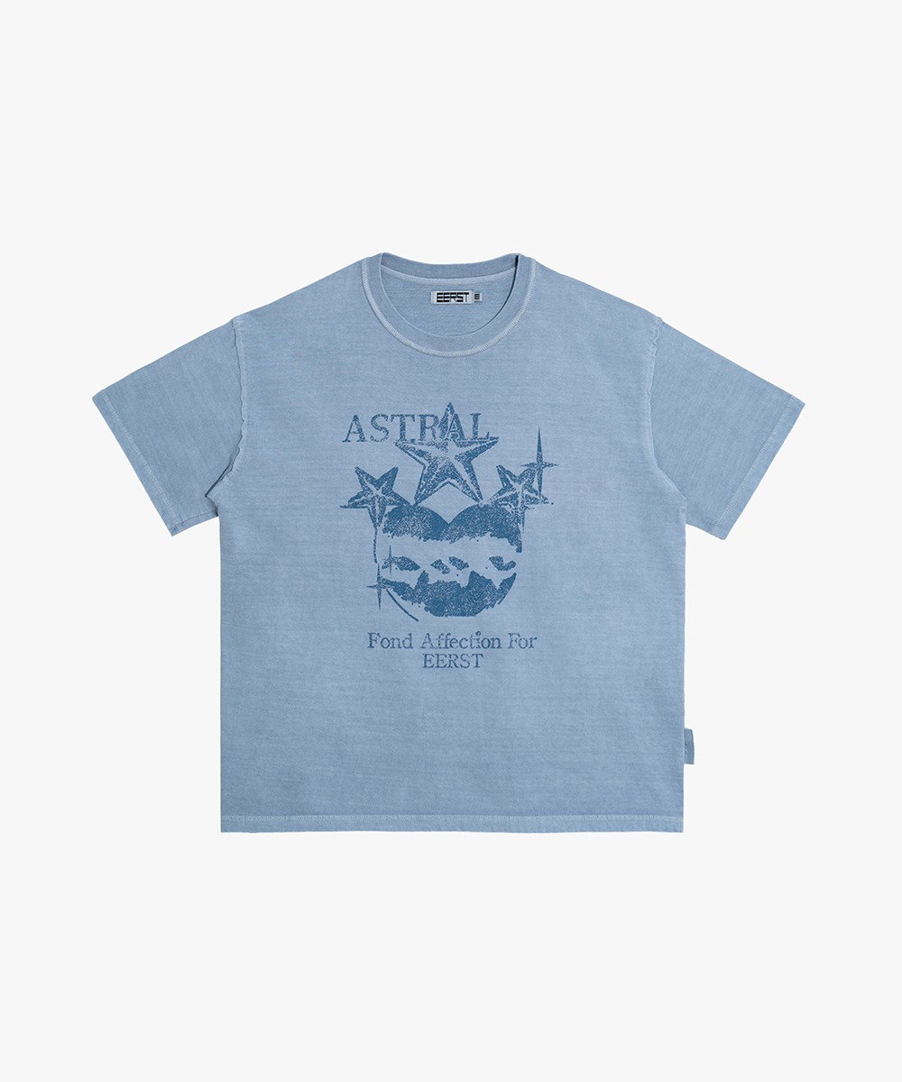 EERST이어스트 Astral T-shirt [Washed Blue]