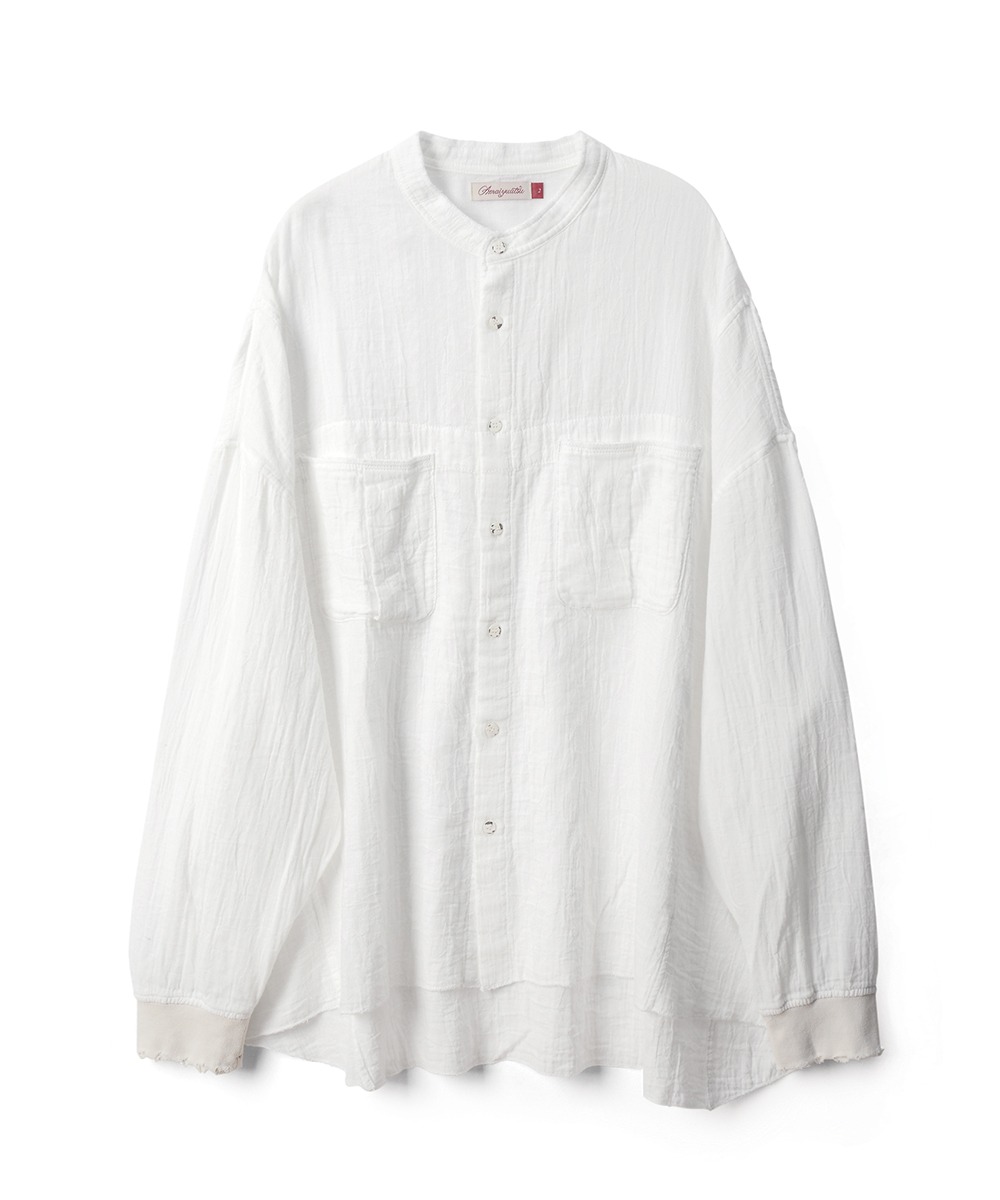 Amaiyuutsu아마이유우츠 Double Gauze Shirts_Off White