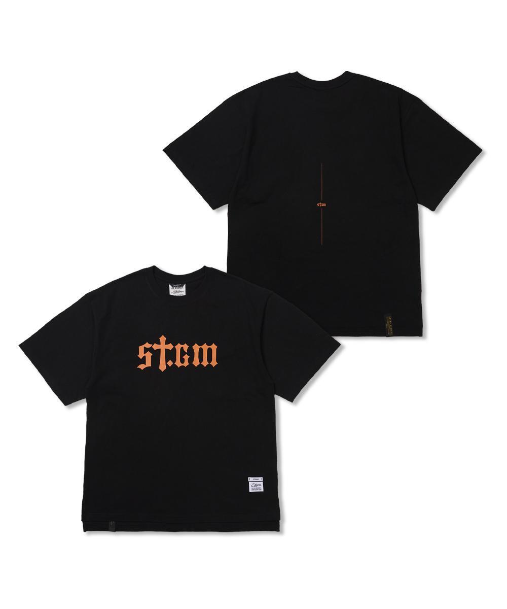 STIGMA스티그마 STGM Logo Oversized Short Sleeves T-Shirts Black