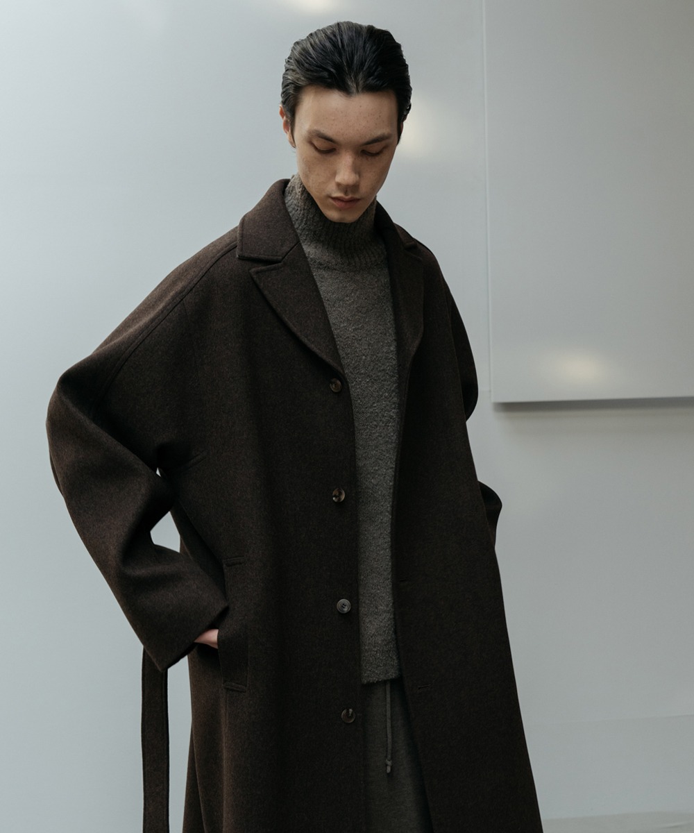 LE17SEPTEMBRE HOMME르917옴므 917 Oversized Wool Coat Brown