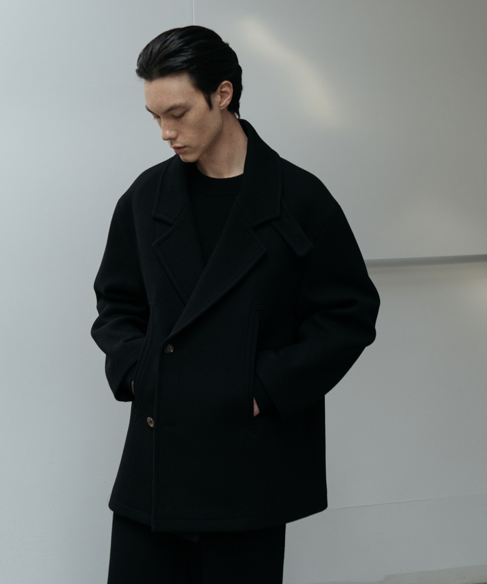 LE17SEPTEMBRE HOMME르917옴므 917 Double Breasted Half Coat Black
