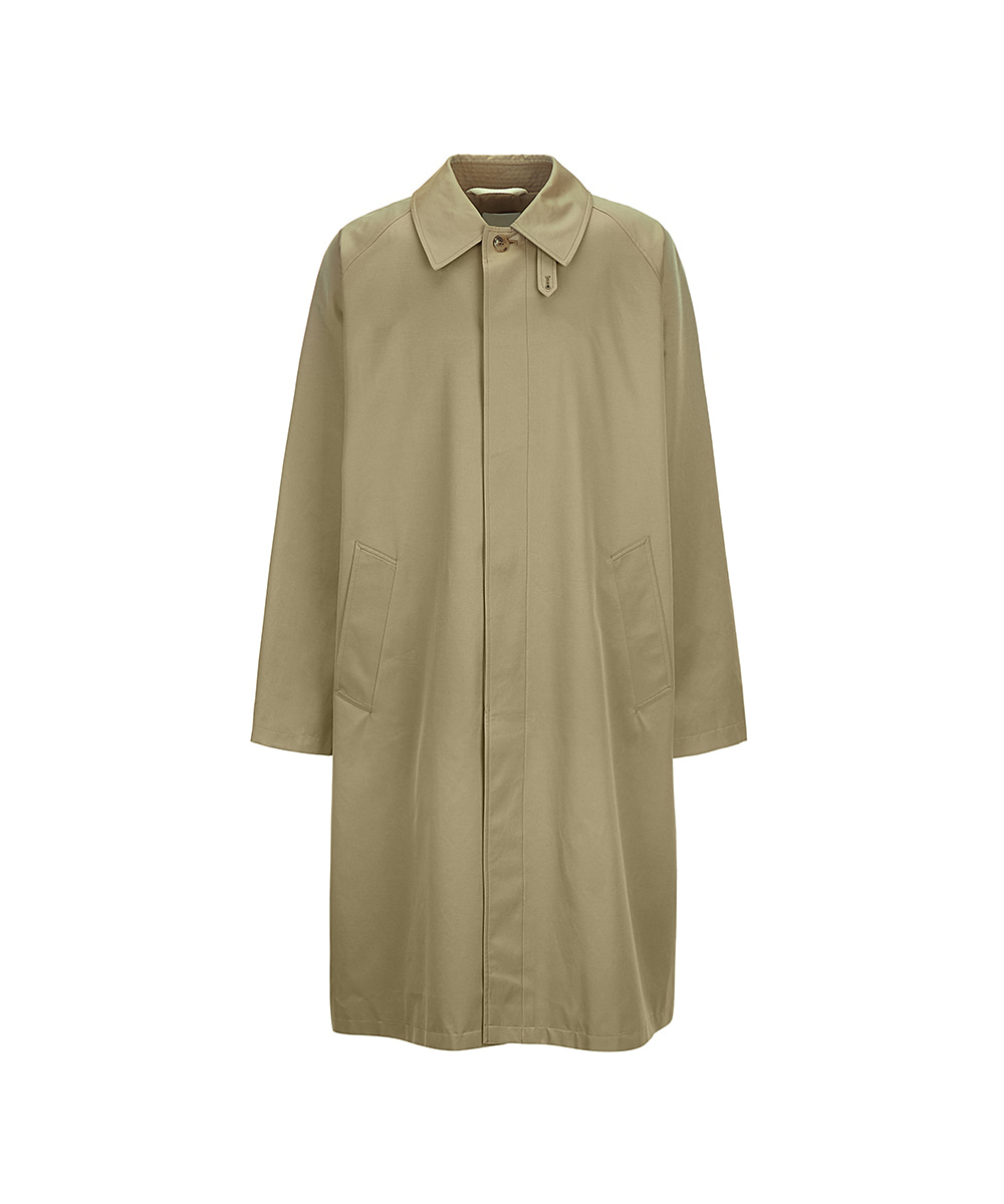 LE17SEPTEMBRE HOMME르917옴므 917 CHAMBRAY SINGLE BREASTED TRENCH COAT BEIGE