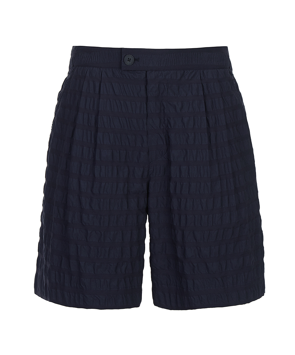 LE17SEPTEMBRE HOMME르917옴므 RIPPLE WIDE BASIC SHORTS NAVY