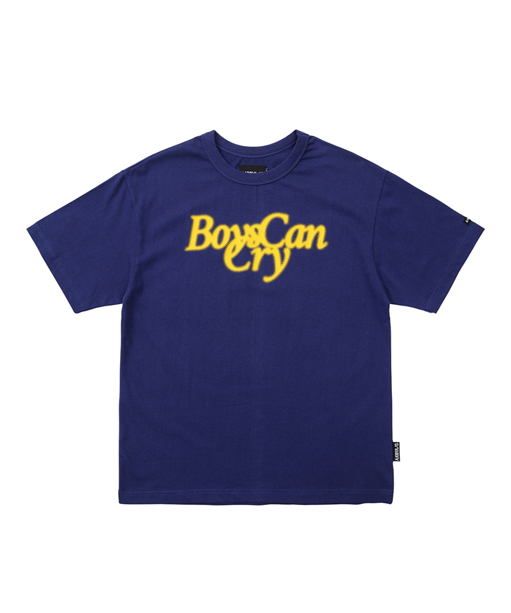 AJO BY AJO아조바이아조 Boys Can Cry T-Shirt [Navy]