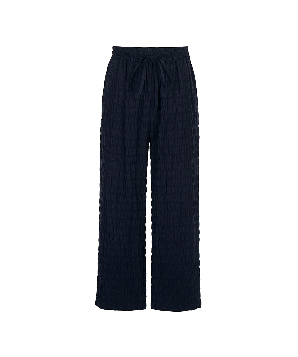 LE17SEPTEMBRE HOMME르917옴므 RIPPLE EASY STRING PANTS NAVY