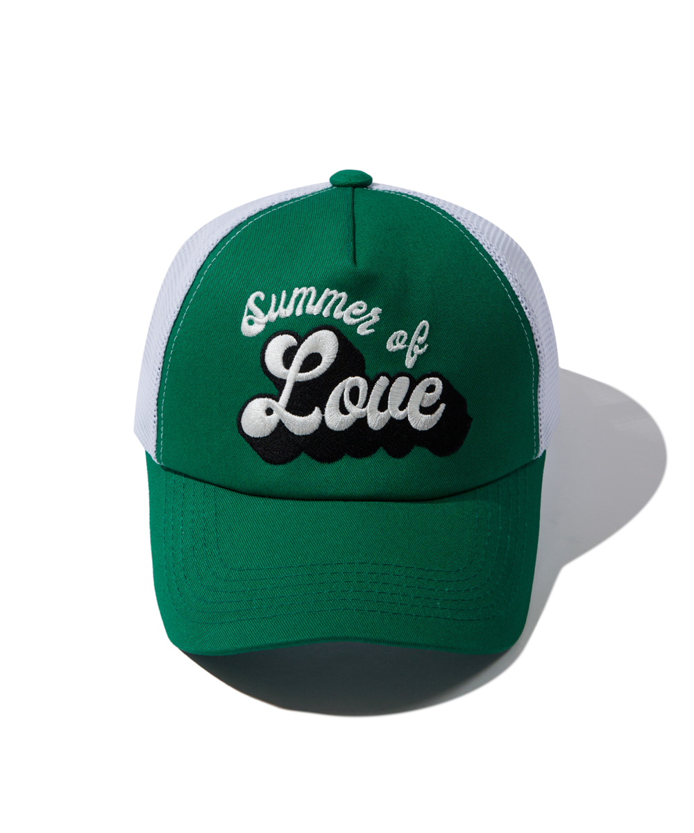 KRUCHI크루치 SUMMER OF LOVE MESH CAP (GREEN)
