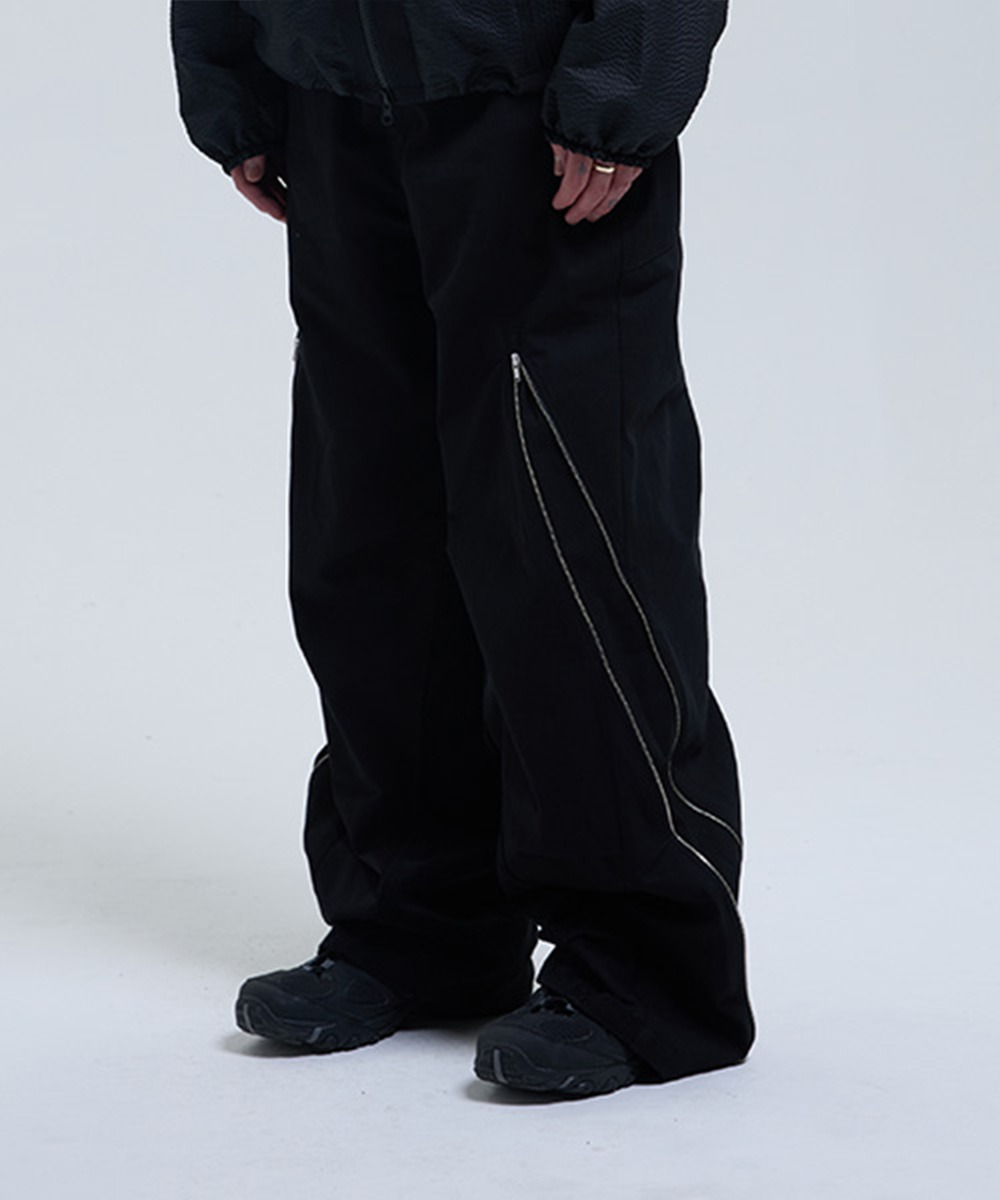 THE COLDEST MOMENT더콜디스트모먼트 TCM front back zipper pants (black) (10/6 예약배송)