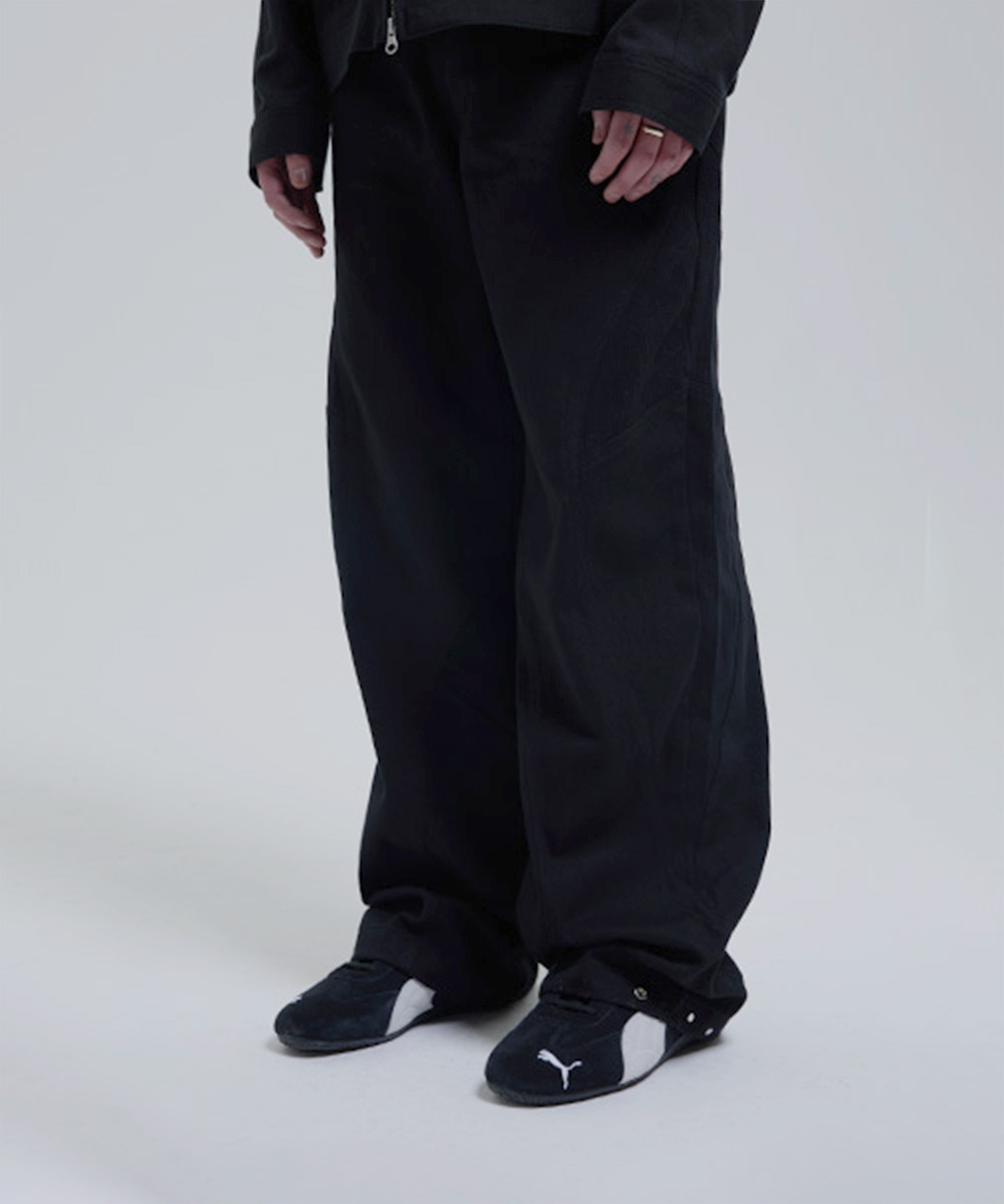 THE COLDEST MOMENT더콜디스트모먼트 TCM line pants (black)