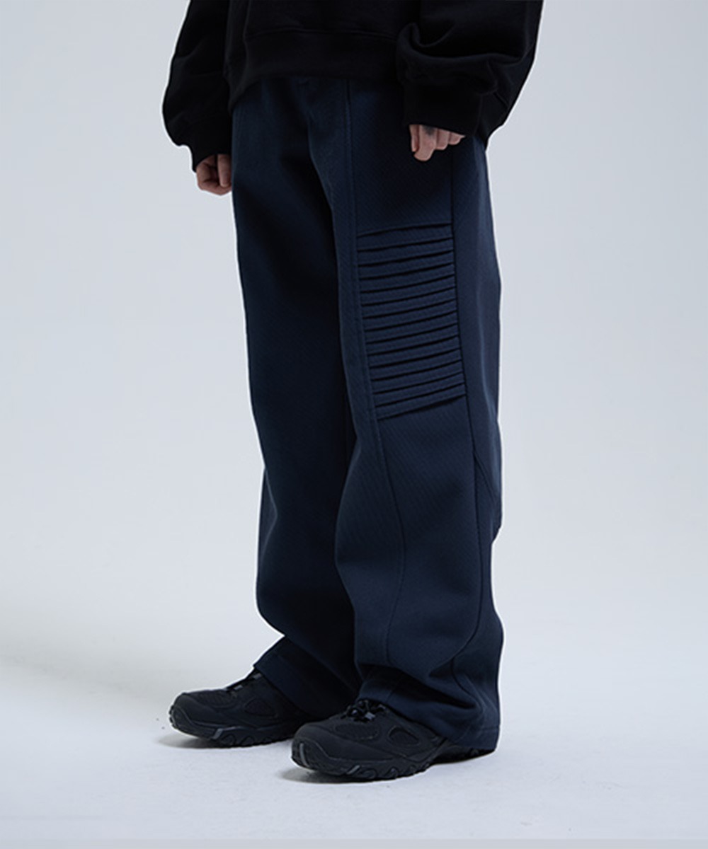 THE COLDEST MOMENT더콜디스트모먼트 TCM fold pants (navy)