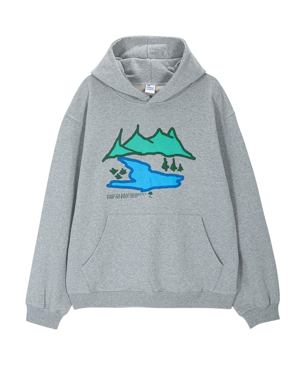 THE COLDEST MOMENT더콜디스트모먼트 TCM nature hoodie (grey)